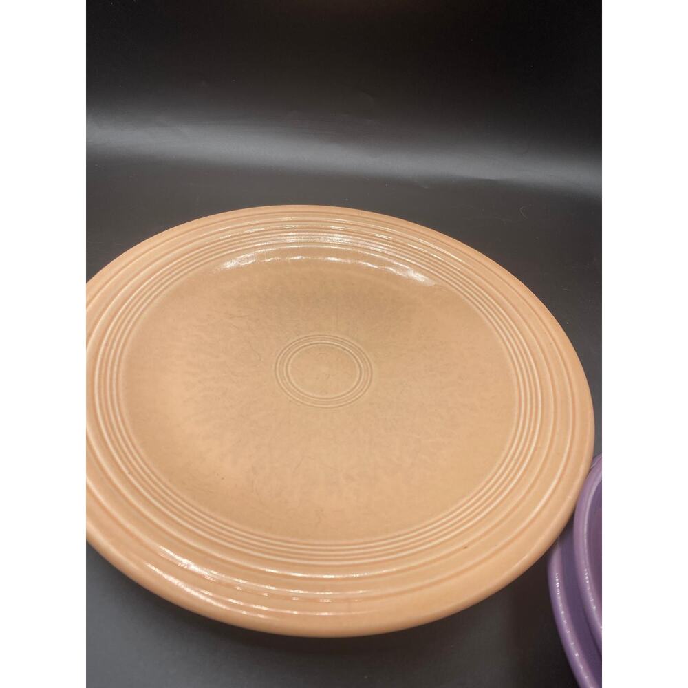 Lof of 9 Vtg Home Laughlin Fiestaware 5 dinner plates & 4 plates multicolor - Picture 13 of 16